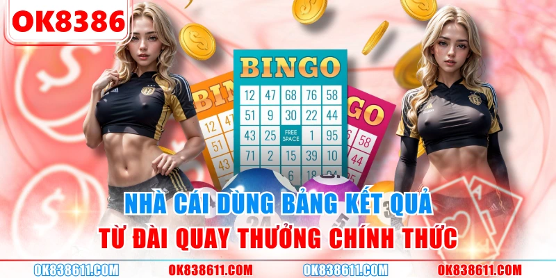 Nhà cái dùng bảng kết quả từ đài quay thưởng chính thức